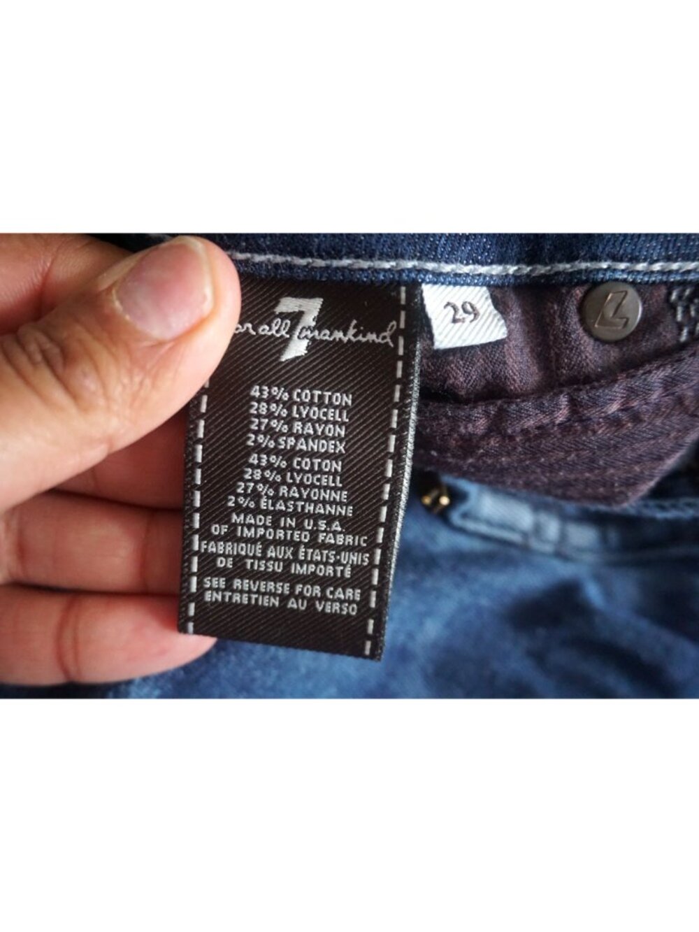 7 For All Mankind Women’s Blue Roxanne Jeans – Size 29 - Picture 6 of 9